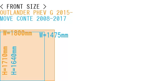#OUTLANDER PHEV G 2015- + MOVE CONTE 2008-2017